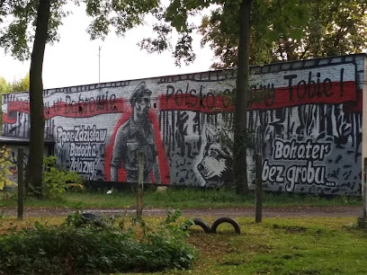 Mural św. Huberta przy Kole Łowieckim "Cietrzew"